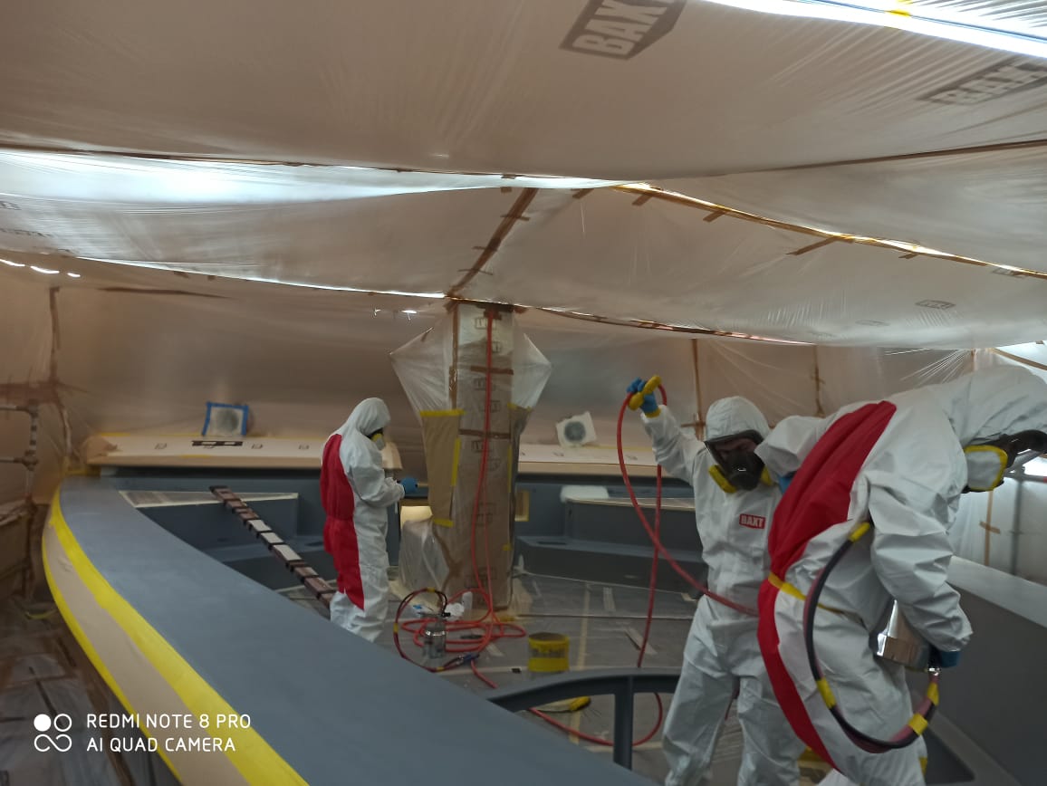 New Build Superyacht Painting