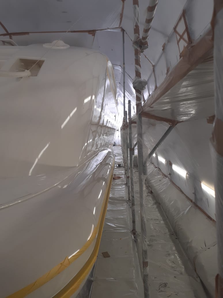 full repainted superyacht